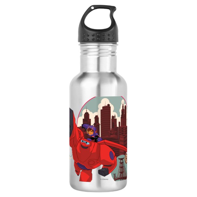 Baymax & Hiro | Hero Up 710 Ml Water Bottle (Front)