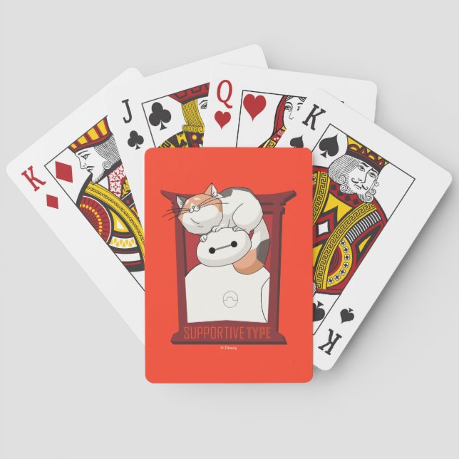 Baymax & Mochi | Supportive Type Playing Cards (Back)