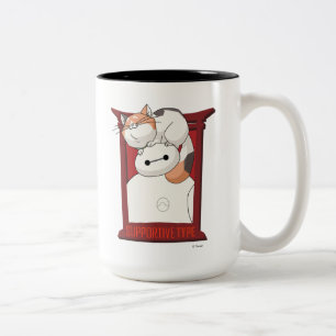 Baymax & Mochi   Supportive Type Two-Tone Coffee Mug