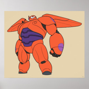 Baymax Orange Suit Poster