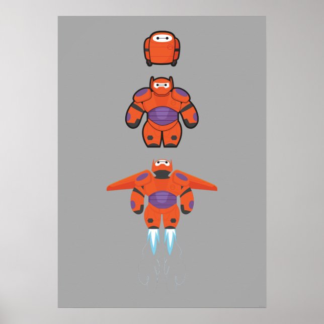 Baymax Orange Super Suit Poster (Front)