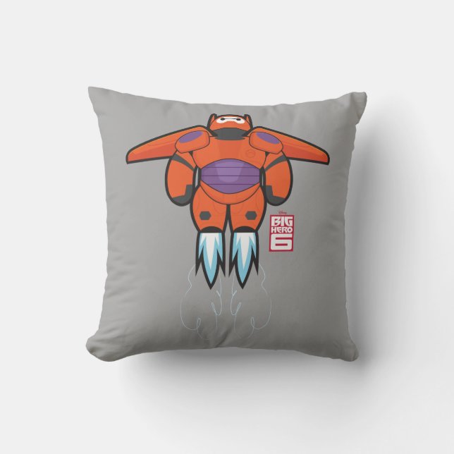 Baymax Orange Super Suit Throw Pillow (Front)