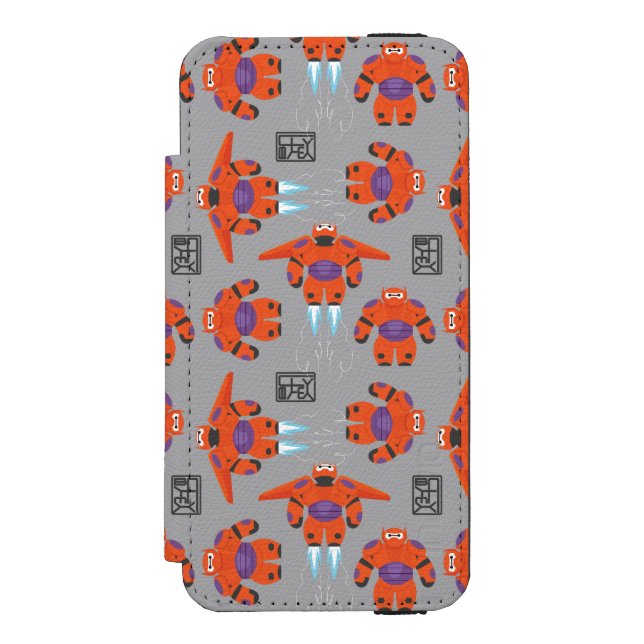 Baymax Orange Supersuit Pattern Incipio iPhone Wallet Case (Folio Front)