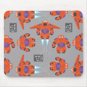 Baymax Orange Supersuit Pattern Mouse Pad