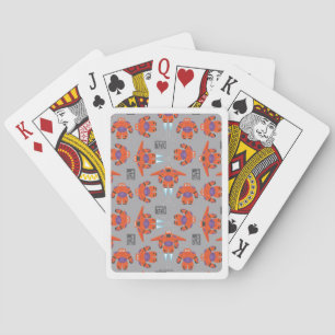 Baymax Orange Supersuit Pattern Playing Cards