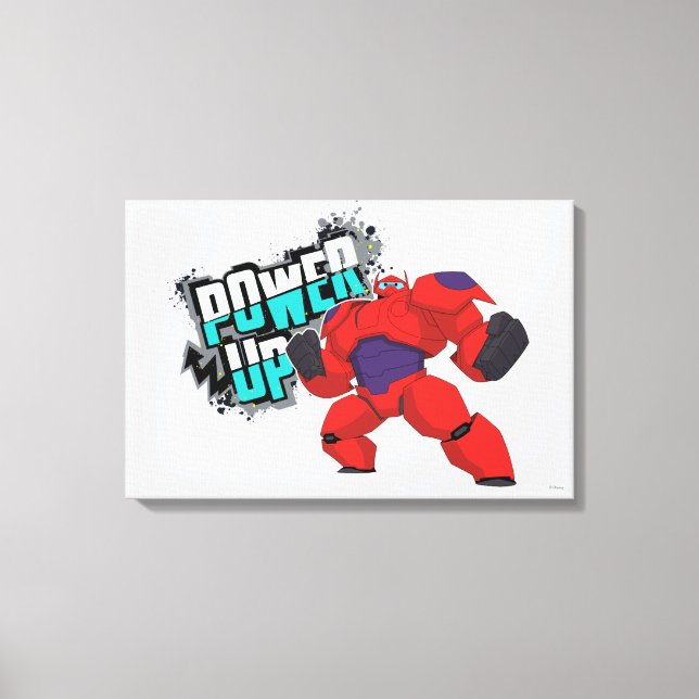 Baymax | Power Up Canvas Print (Front)