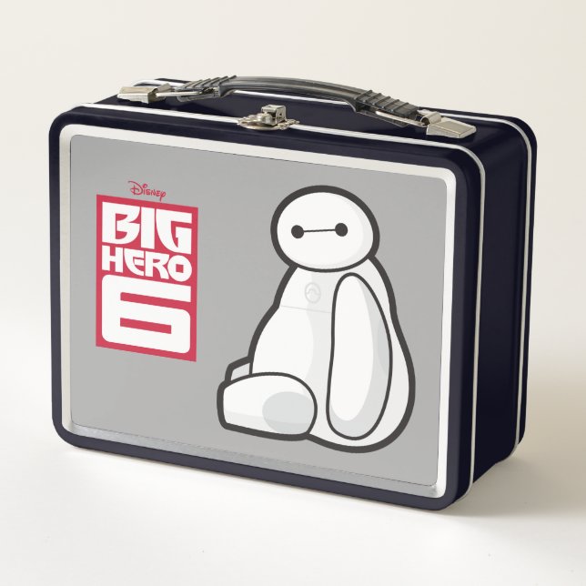 Baymax Sideways Sitting Metal Lunch Box (Front)