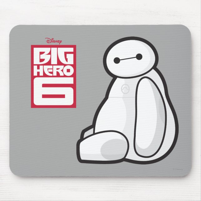 Baymax Sideways Sitting Mouse Pad (Front)