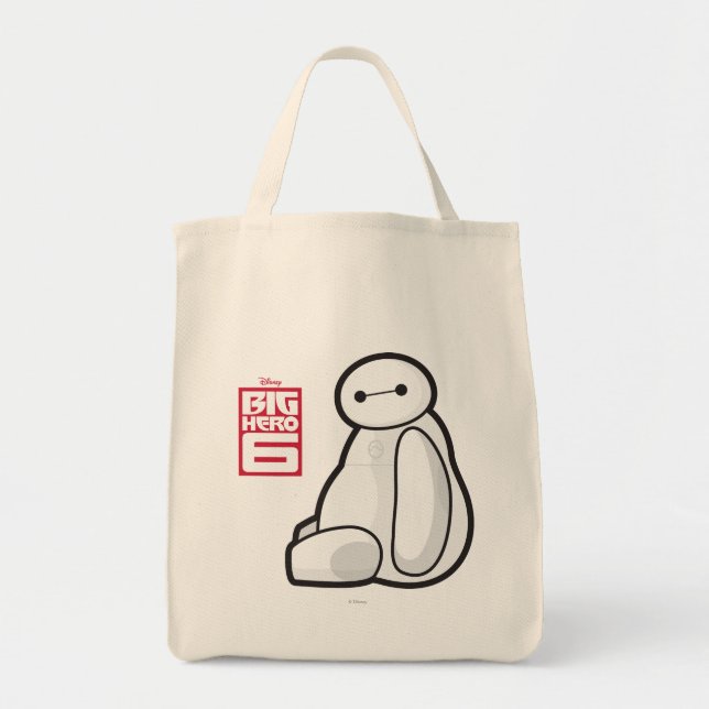 Baymax Sideways Sitting Tote Bag (Front)