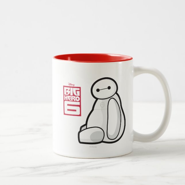 Baymax Sideways Sitting Two-Tone Coffee Mug (Right)