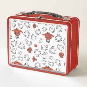 Baymax Suit Pattern Metal Lunch Box