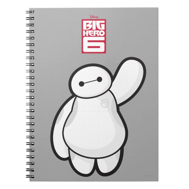 Baymax Waving Notebook (Front)