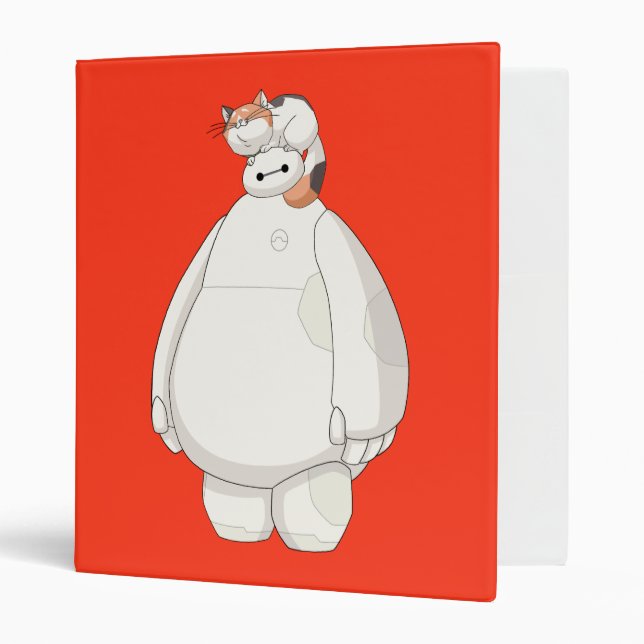 Baymax with Mochi on his Head Binder (Front/Inside)