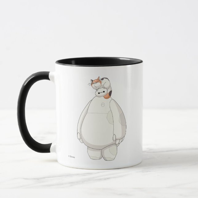 Baymax with Mochi on his Head Mug (Left)