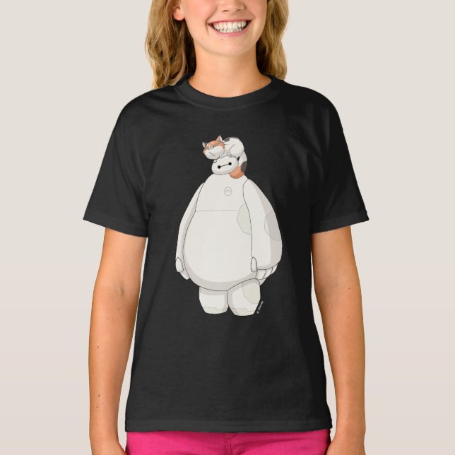 Baymax with Mochi on his Head T-Shirt (Front)