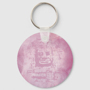Bayon Face Pink Keychain