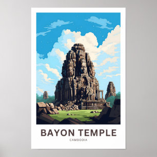 Bayon Temple Cambodia Travel Print