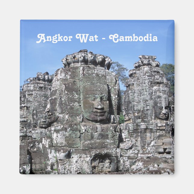 Bayon Temple in Angkor Wat - Cambodia Magnet (Front)