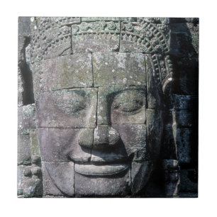 Bayon Temple in Angkor Wat - Cambodia Tile