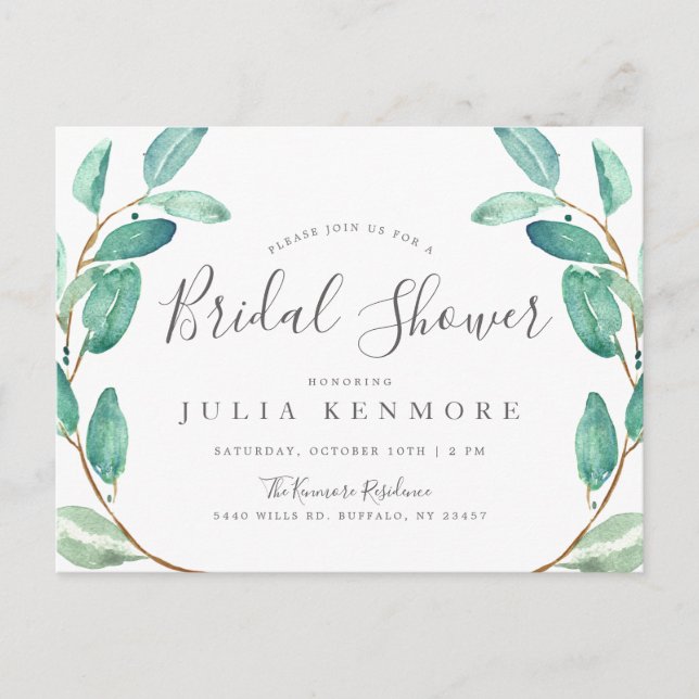 Bayou Botanical | Invitation de Baby Shower (Devant)
