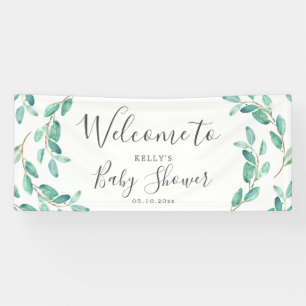 Bayou Botanicals Baby Shower Welcoming Banner