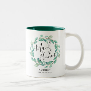 Bayou Botanicals   Maid of Honor Two-Tone Coffee Mug