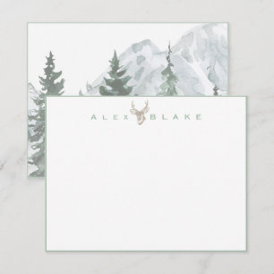 Bayou Buck: Customized Stationery for Men Thank You Card