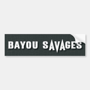 Bayou Savages bumper sticker