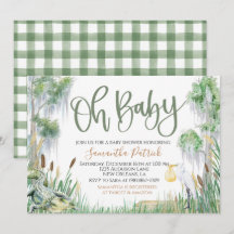Bayou Swamp Baby Shower Invitation