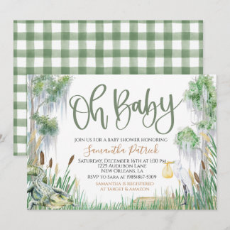 Bayou Swamp Baby Shower Invitation