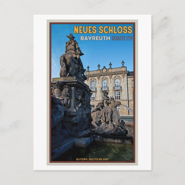 Bayreuth - Neues Schloss Postcard (Front)