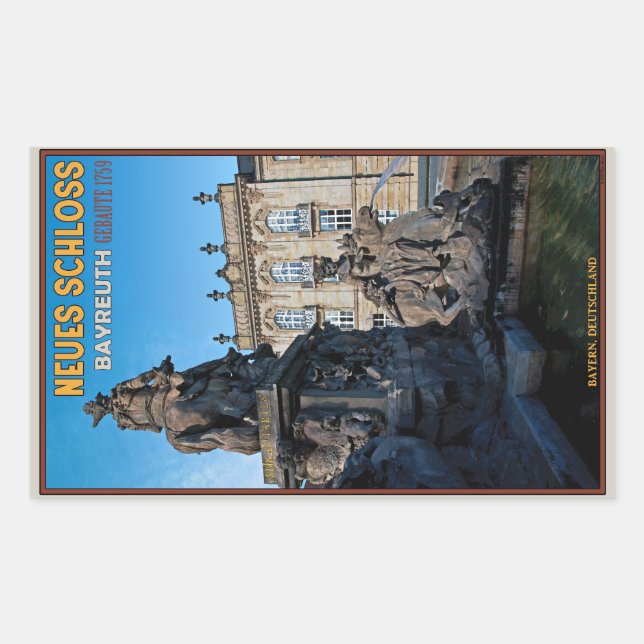 Bayreuth - Neues Schloss Sticker (Front)