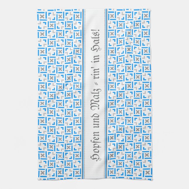 Bayrische Muster Kitchen Towel (Vertical)