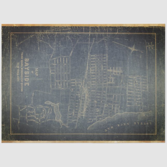 Bayside Blueprint 18lb Decoupage sheet (Front)