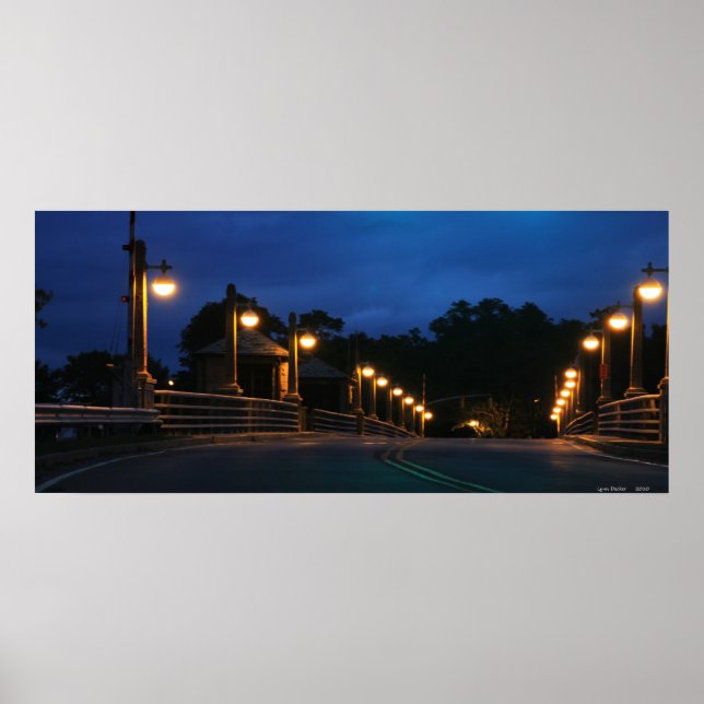 Bayville Bridge Sunrise Poster (Front)