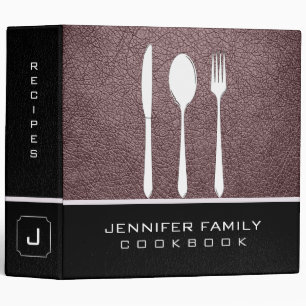 Bazaar Leather Family Cooking Binder