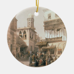 Bazaar of the Coppersmiths, Cairo, from "Egypt and Ceramic Ornament