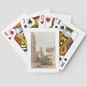 Bazaar of the Coppersmiths, Cairo, from "Egypt and Playing Cards
