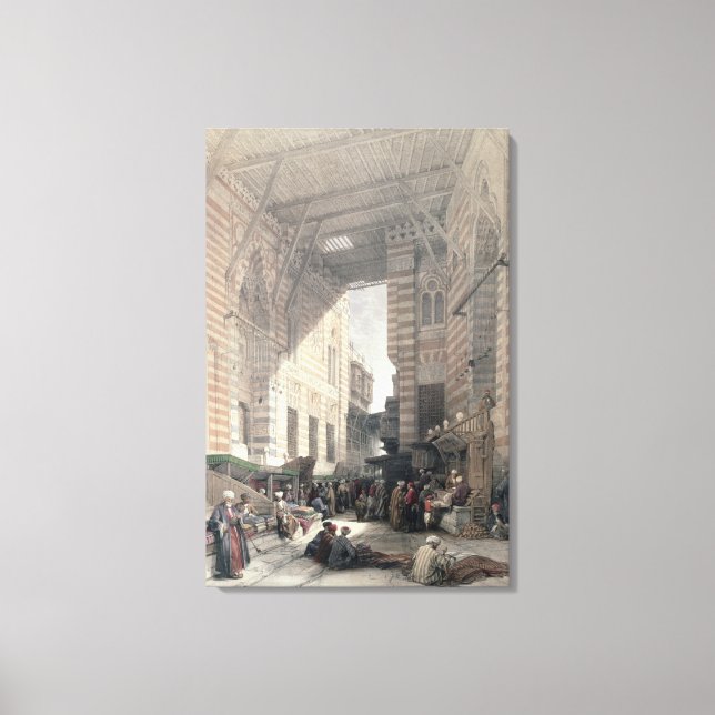 Bazaar of the Silk Merchants, Cairo, from "Egypt a Canvas Print (Front)