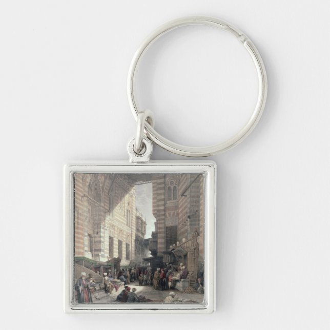 Bazaar of the Silk Merchants, Cairo, from "Egypt a Keychain (Front)
