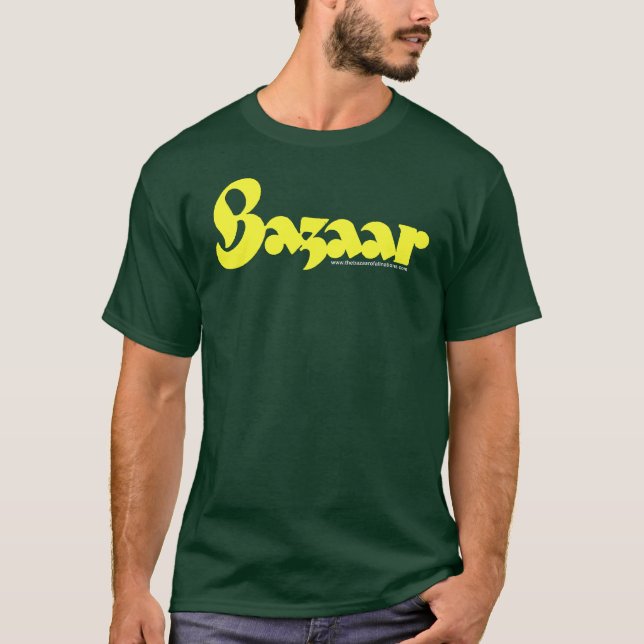 Bazaar Retro Script Shirt (Front)