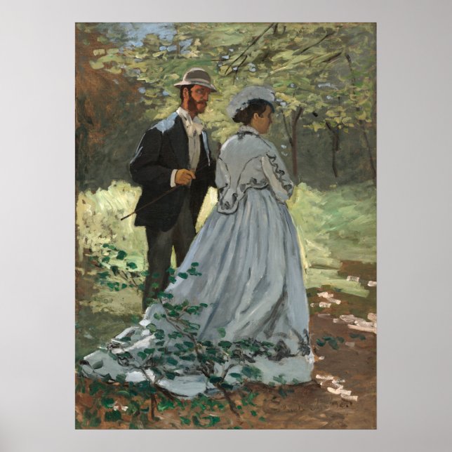 Bazille and Camille - Claude Monet Fine Art Poster (Front)