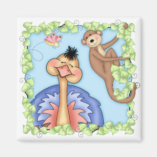 BaZooples Ollie the Ostrich Magnet