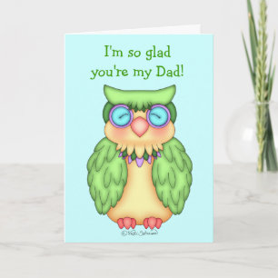 BaZooples Wise Owl Father's Day Card