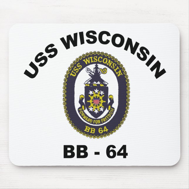 BB-64 USS Wisconsin Mouse Pad (Front)
