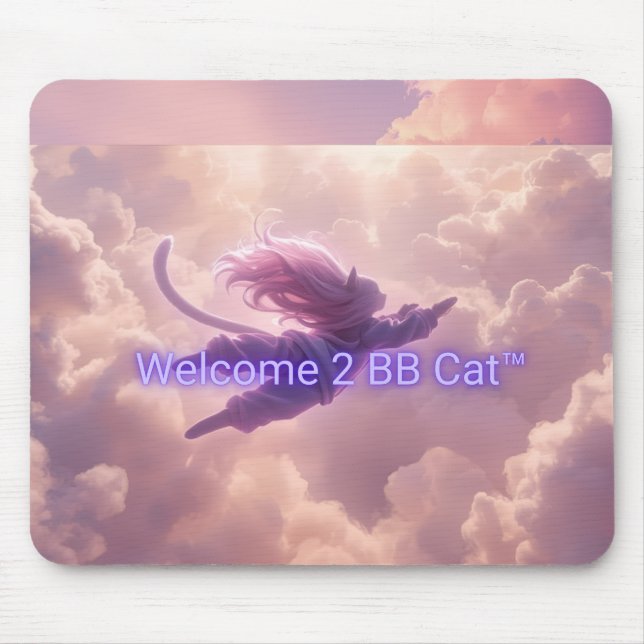 BB Cat companion, Awakening Series mouse pad (Front)