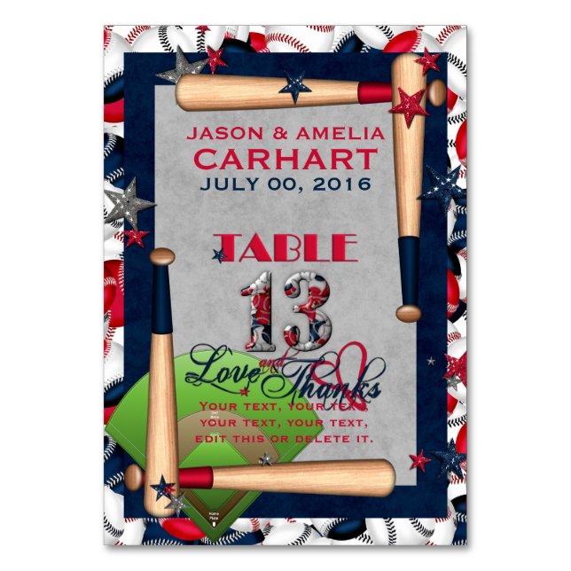 BB Wedding Numbered Table Cards 13-CUSTOM TEMPLATE (Back)