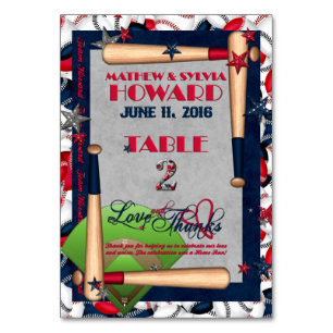 BB Wedding Numbered Table Cards-CUSTOM HOWARD 2 Table Number