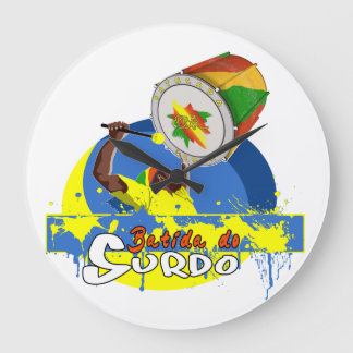 BBaC Shirt Surdo Special K Samba Batucada Brasil Large Clock