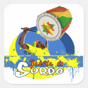 BBaC Stuff Surdo Special K Samba Batucada Brasil Square Sticker